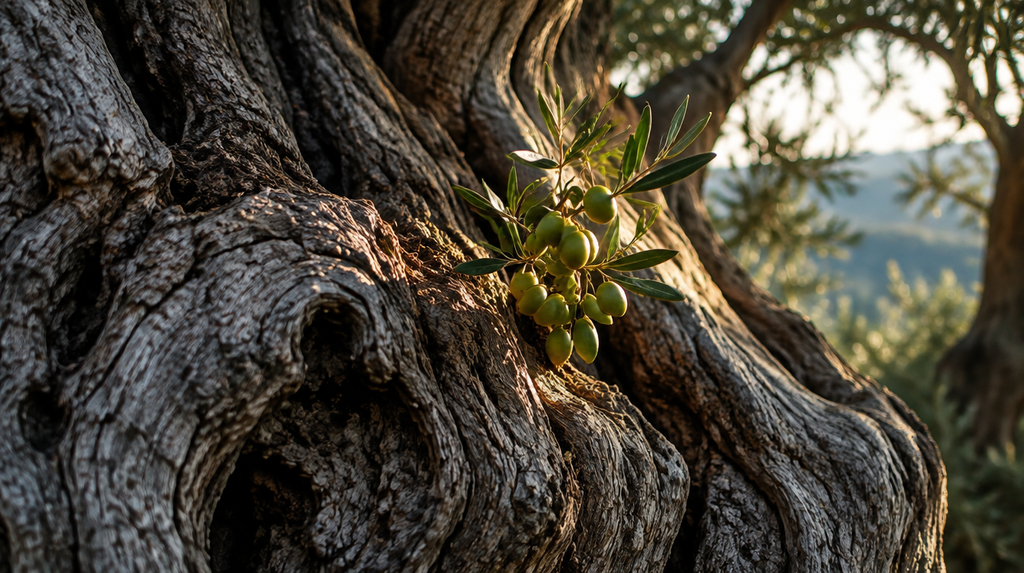 Ancient olive tree representing Athena's gift in the Athena vs Poseidon myth