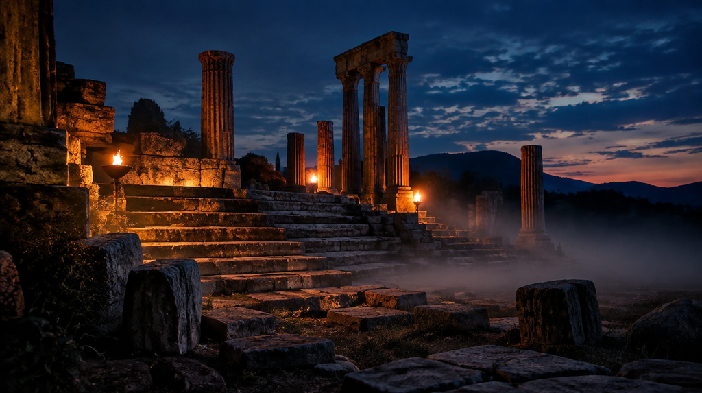 Ancient ruins at Eleusis linked to Persephone and the Origin of the Seasons mysteries